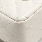 CHANEL MINI RECTANGULAR FLAP BAG CAVIAR WHITE LGHW