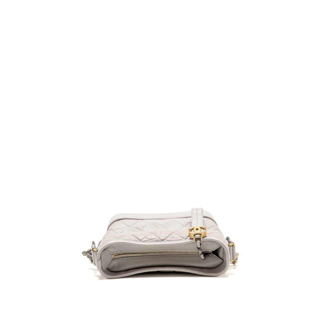 Chanel SMALL GABRIELLE HOBO BAG CALFSKIN GREY MULTICOLOUR HARDWARE