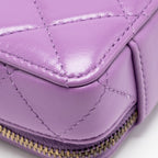 Chanel 22S CC Clutch with Chain Lambskin Purple GHW
