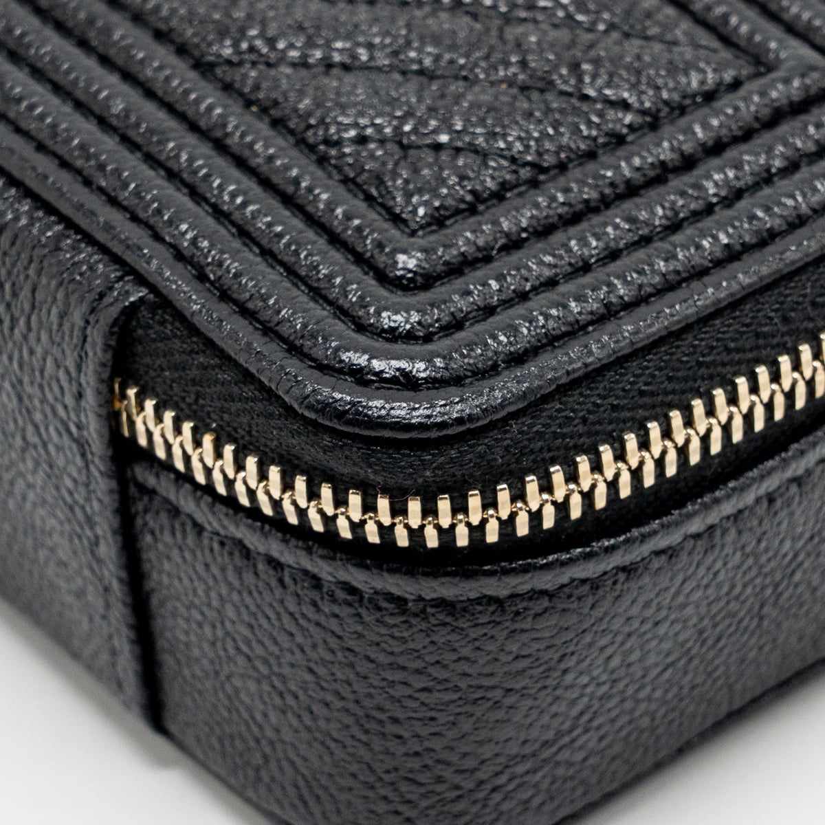Chanel 22S Boy Clutch with Chain Caviar Black LGHW
