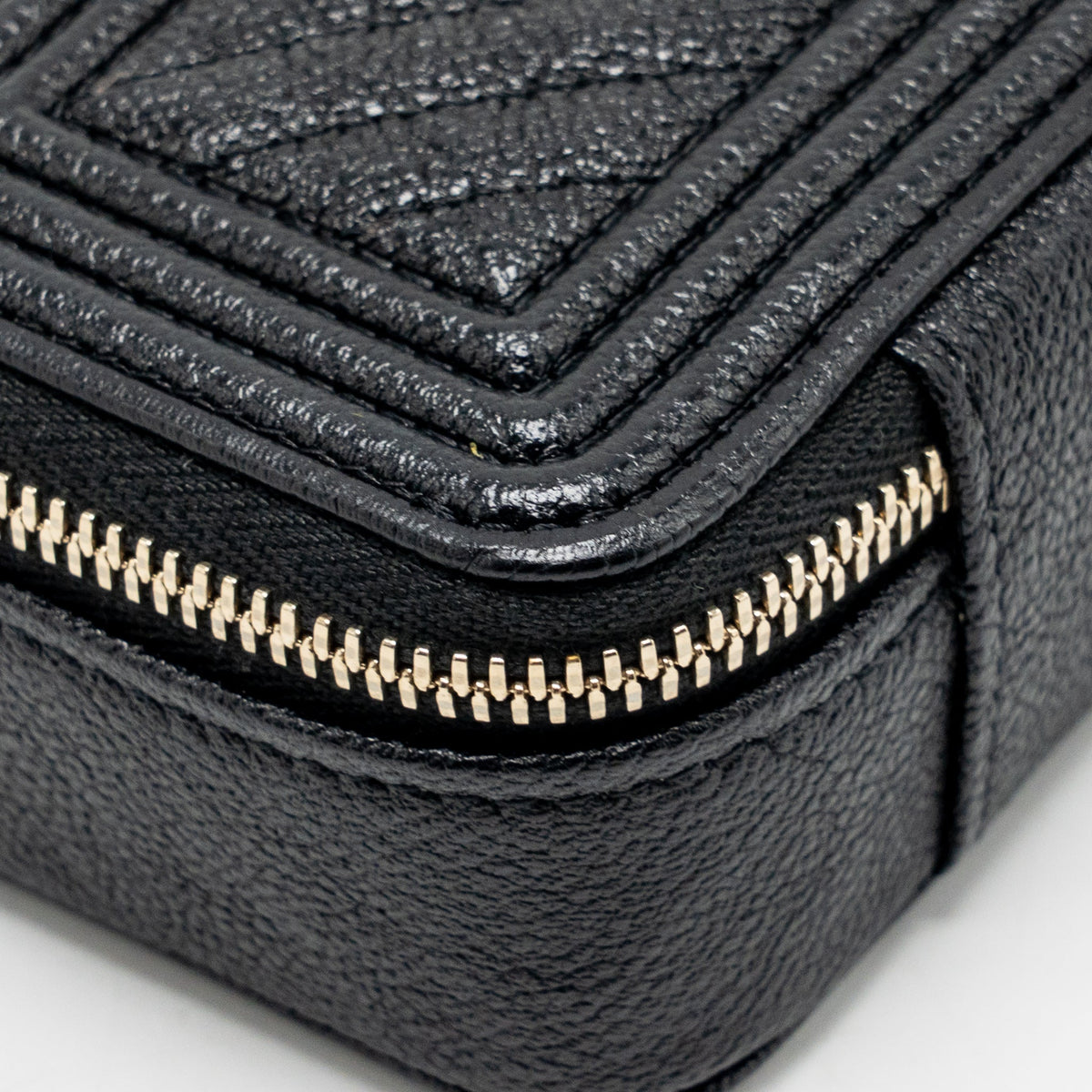 Chanel 22S Boy Clutch with Chain Caviar Black LGHW