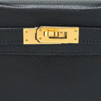 HERMES MINI KELLY 20CM CHÈVRE CHAMKILA BLACK GHW