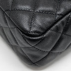CHANEL SMALL HOBO CROSSBODY BAG CAVIAR BLACK GHW (MICROCHIP)