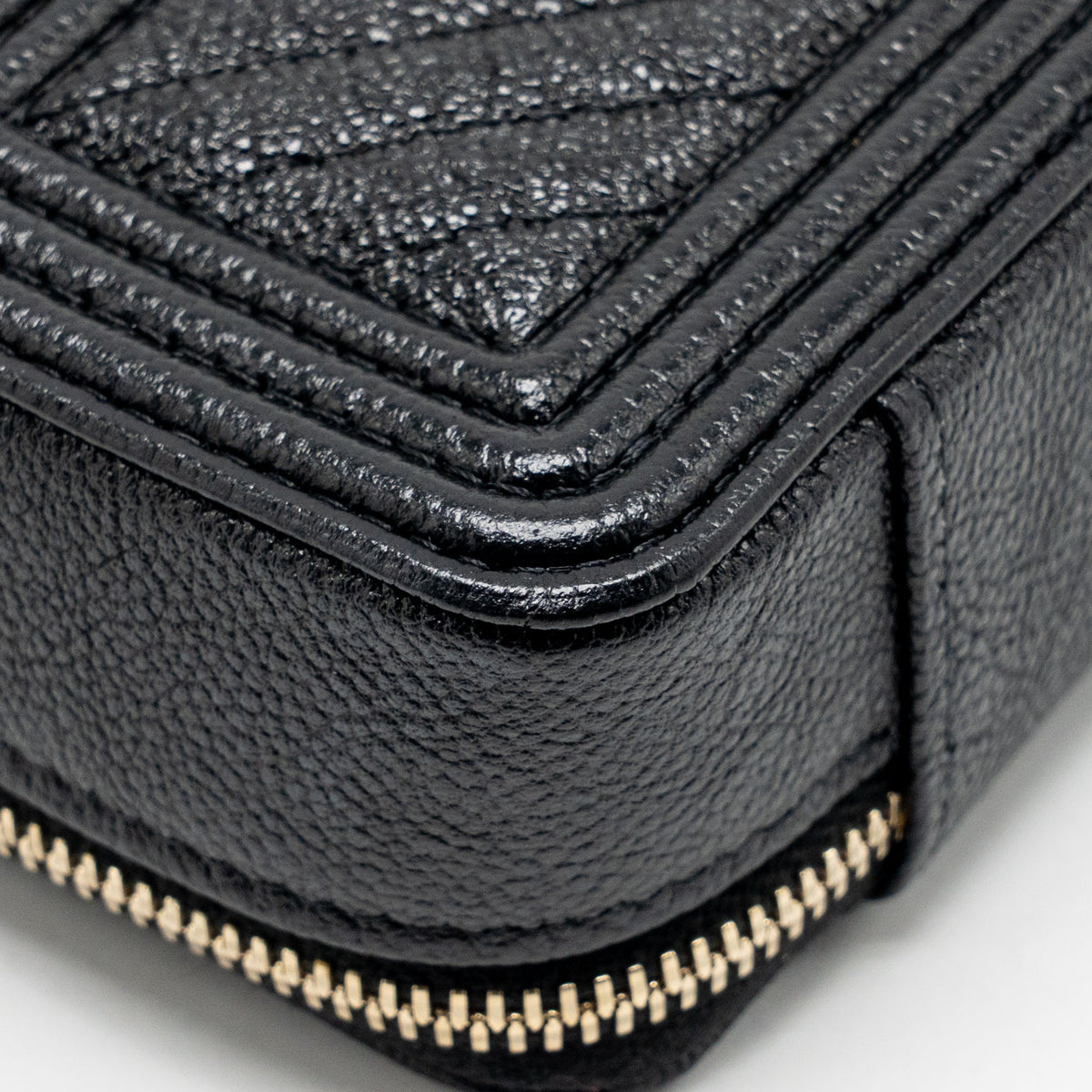 Chanel 22S Boy Clutch with Chain Caviar Black LGHW
