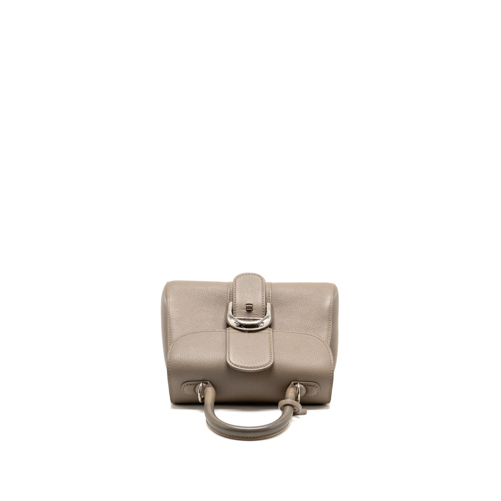 Delvaux mini brillant calfskin grey SHW