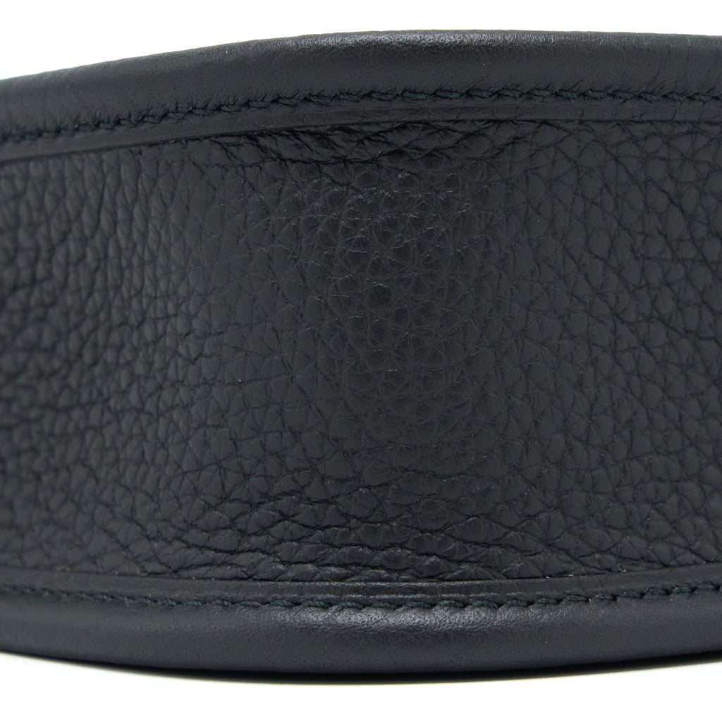 Hermes Mini Evelyn Clemence Black SHW