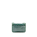 Goyard Plumet pouch wallet canvas / calfskin green SHW