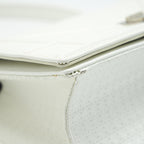 CHRISTIAN DIOR SMALL CANNAGE DIORAMA PATENT LEATHER IN WHITE SHW