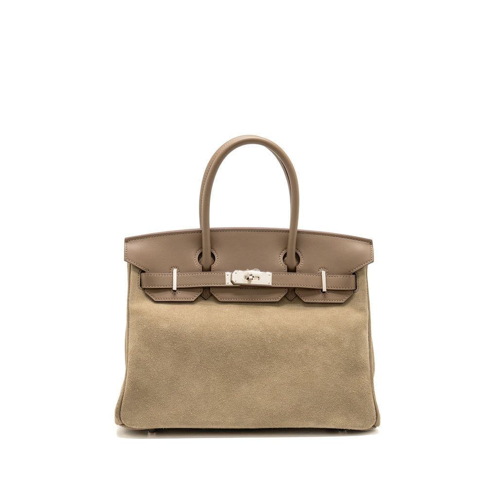 Hermes Birkin 30 Grizzly/Swift Etoupe SHW