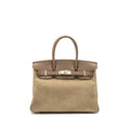 Hermes Birkin 30 Grizzly/Swift Etoupe SHW