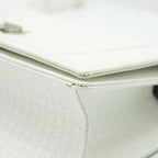 CHRISTIAN DIOR SMALL CANNAGE DIORAMA PATENT LEATHER IN WHITE SHW
