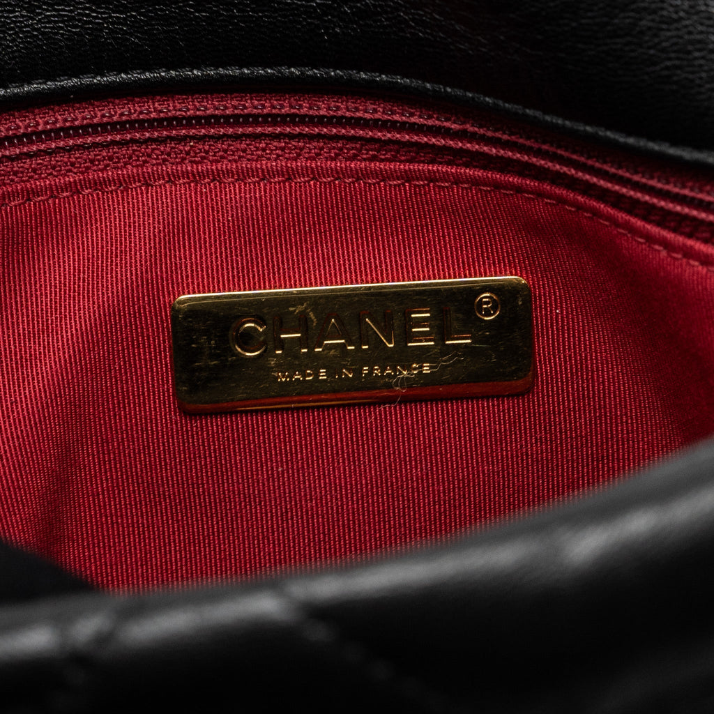 CHANEL MEDIUM 19 BAG GOATSKIN BLACK MULTICOLOUR HARDWARE