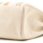 HERMES HERBAG ZIP 31 TOILE H EN RELIEF BRIDES SABLE/ECRU-BEIGE/NAT SABLE