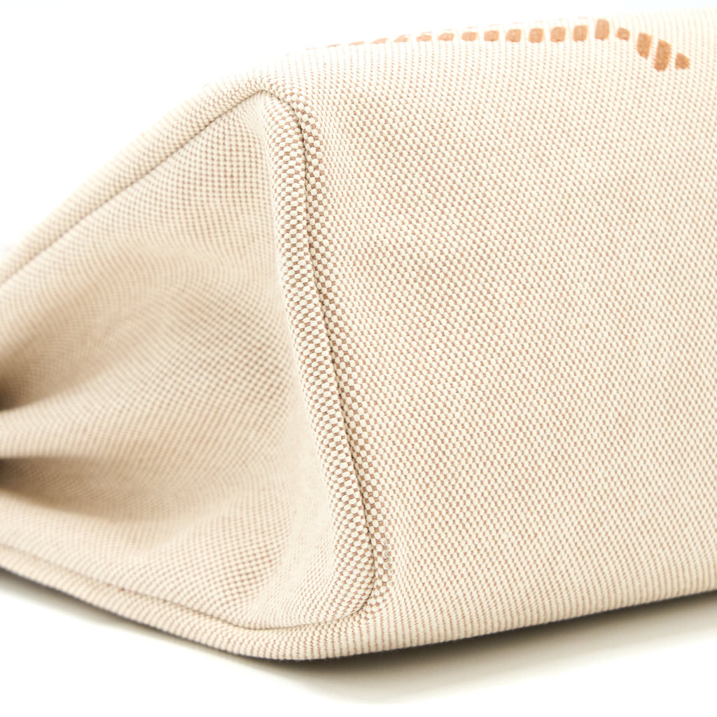 HERMES HERBAG ZIP 31 TOILE H EN RELIEF BRIDES SABLE/ECRU-BEIGE/NAT SABLE
