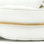 CHANEL 22S HEART BAG LAMBSKIN WHITE LGHW (MICROCHIP)