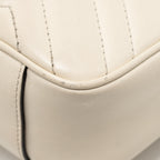 GUCCI MINI MARMONT BAG CALFSKIN WHITE GHW