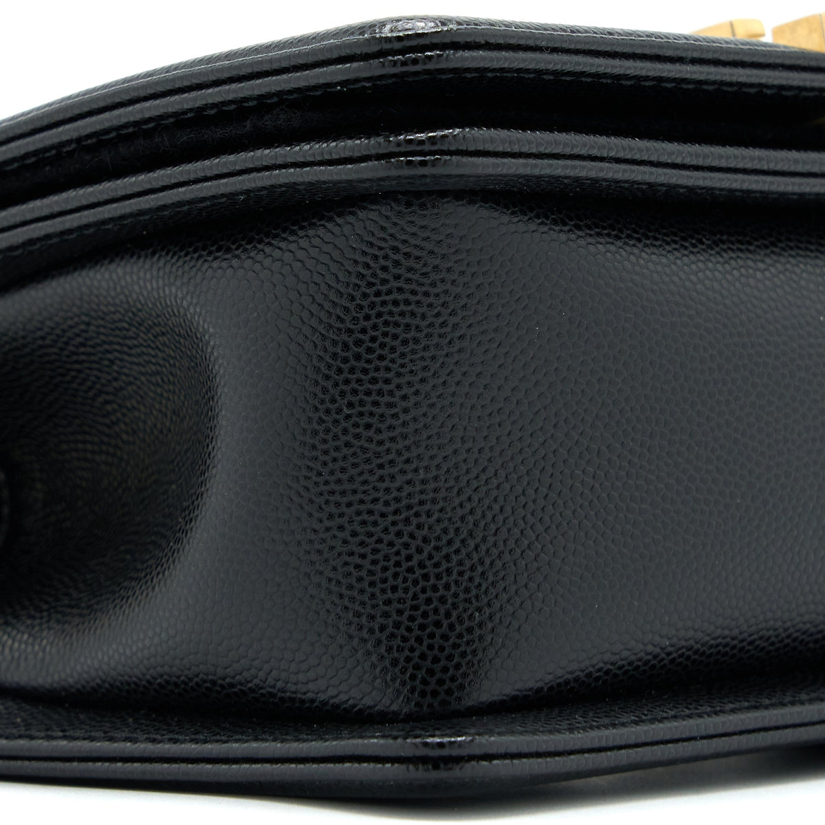 CHANEL SMALL BOY BAG CAVIAR BLACK GHW (MICROCHIP)