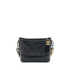 CHANEL SMALL GABRIELLE HOBO BAG BLACK MULTICOLOUR HARDWARE