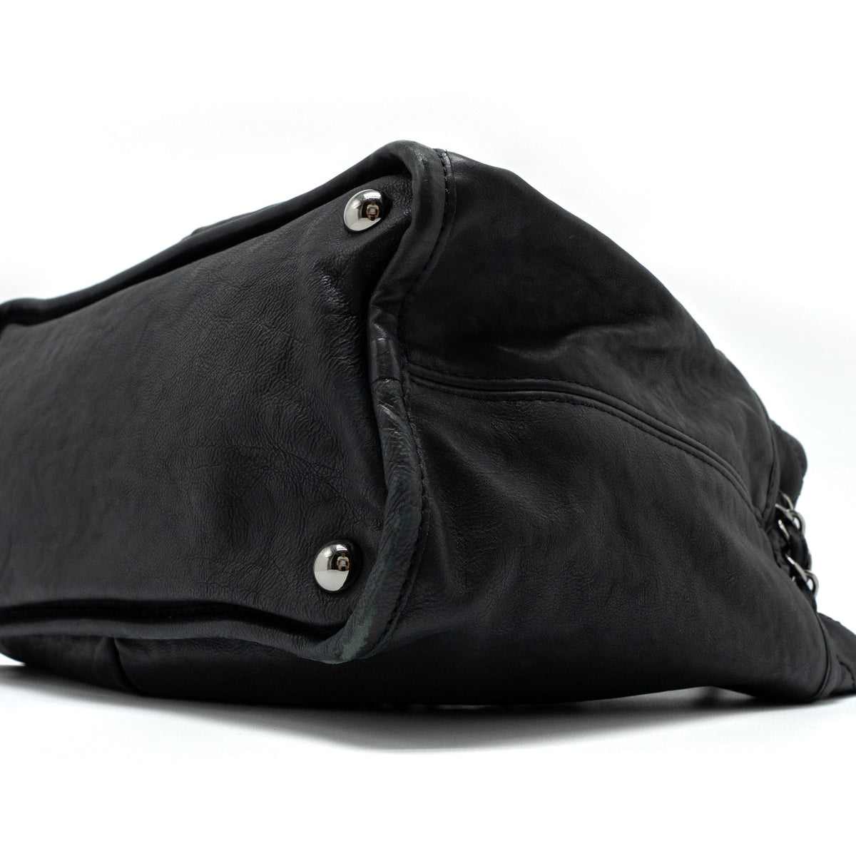 CHANEL TOTE BAG CALFSKIN BLACK SHW