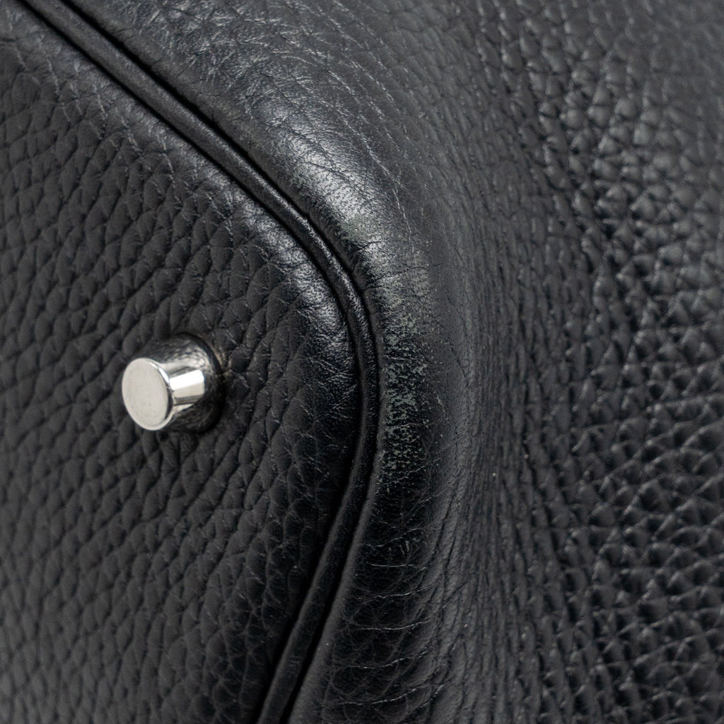 Hermes Picotin 22 lock bag clemence black SHW