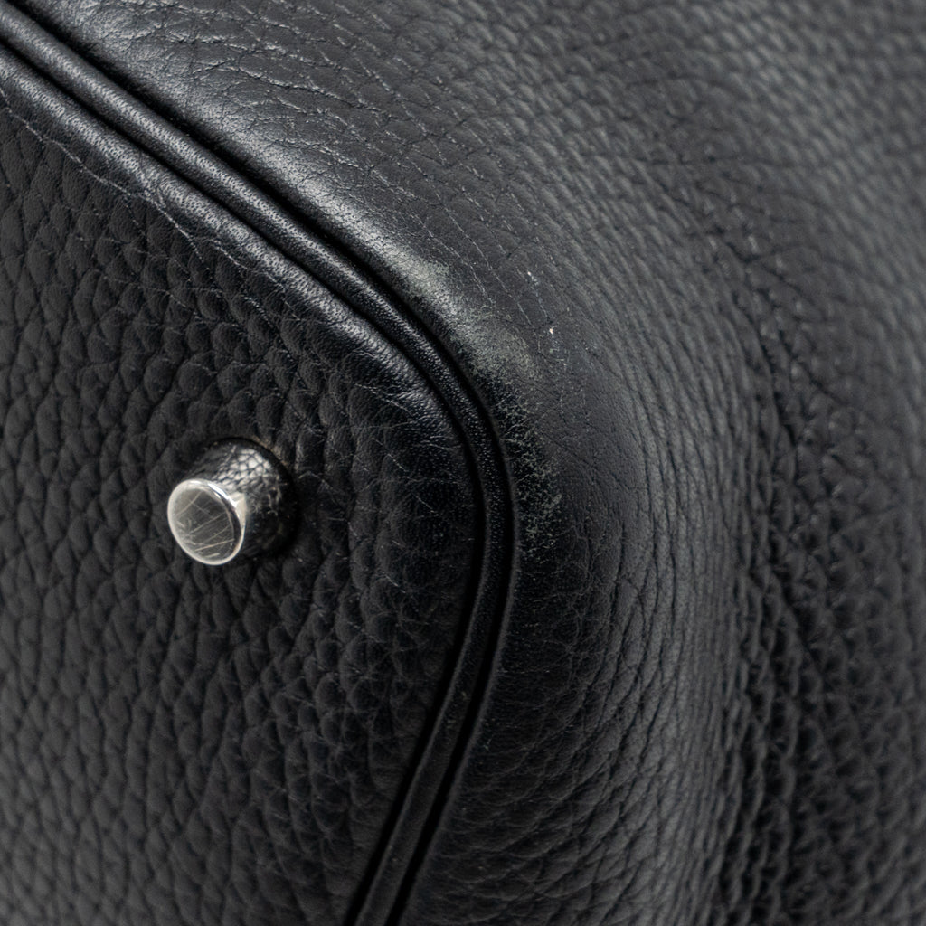 Hermes Picotin 22 lock bag clemence black SHW