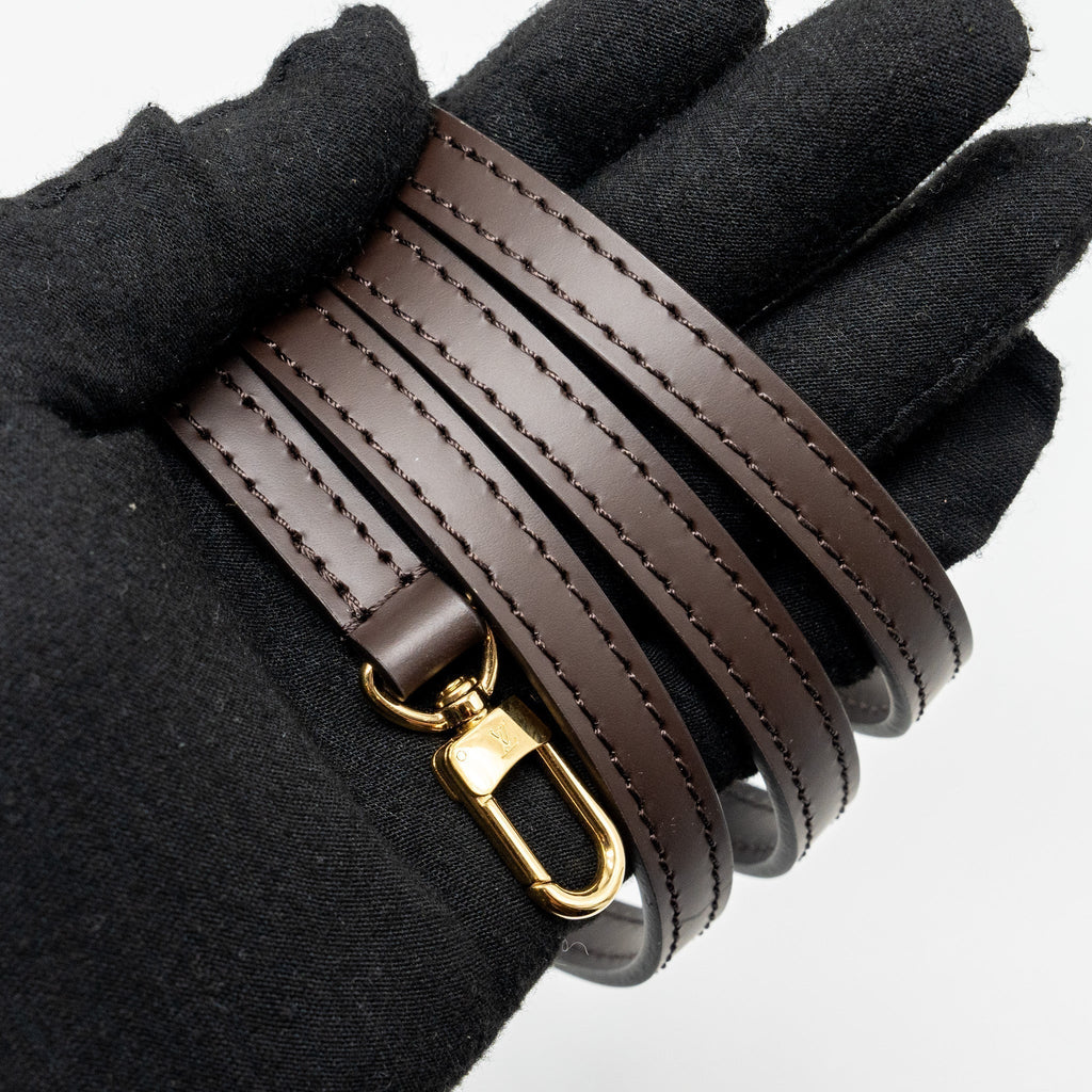 LOUIS VUITTON ALMA BB WITH BRAIDED HANDLES DAMIER EBENE CANVAS GHW