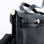 HERMES HERBAG 31 BERLINE CANVAS/VACHE HUNTER BLACK SHW