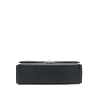 CHANEL MAXI CLASSIC DOUBLE FLAP CAVIAR BLACK GHW SERIAL 20