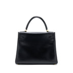 HERMES VINTAGE KELLY 28 BOX BLACK GHW