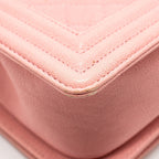 CHANEL MEDIUM BOY BAG CAVIAR PINK LGHW