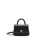 CHANEL EXTRA MINI COCO HANDLE BLACK LGHW