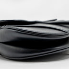 DIOR MINI SADDLE BAG CALFSKIN BLACK GHW