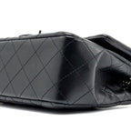 CHANEL MINI RECTANGULAR FLAP BAG LAMBSKIN BLACK SHW