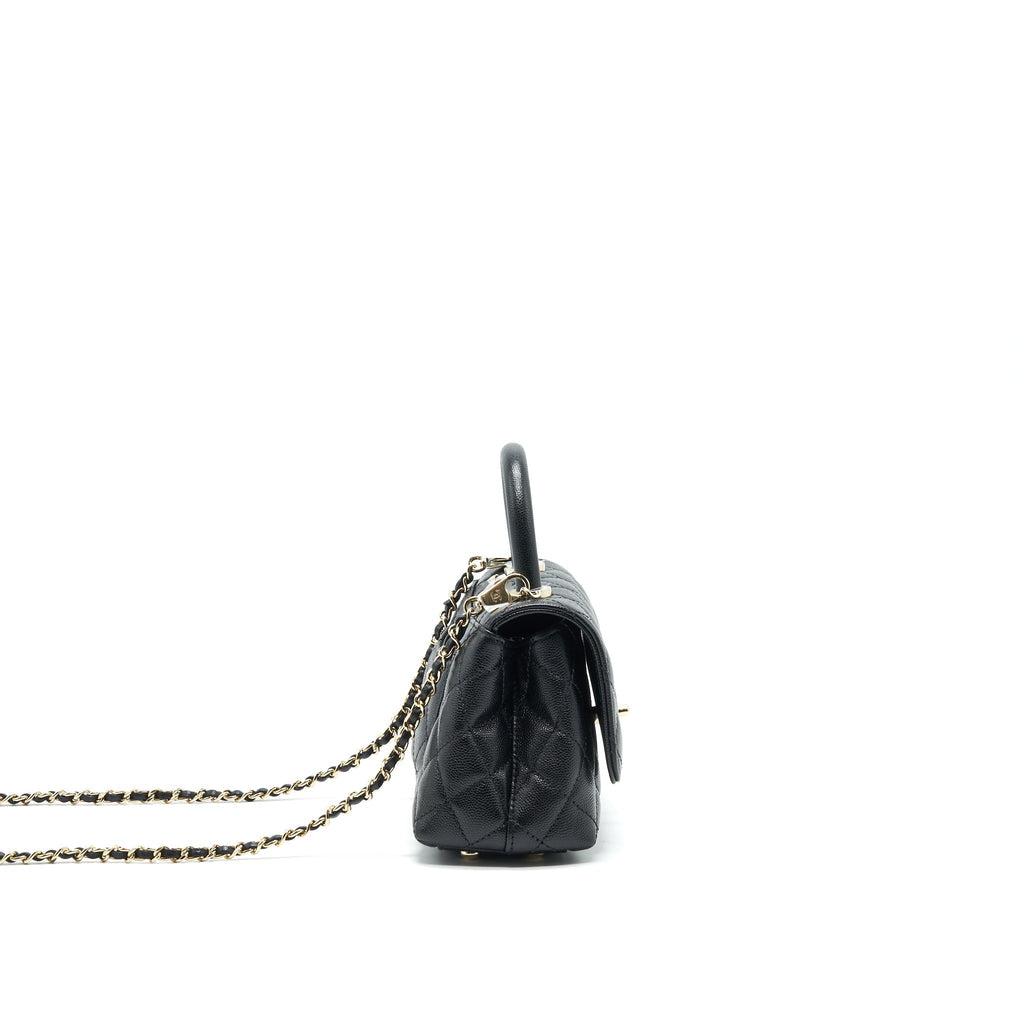 CHANEL EXTRA MINI COCO HANDLE BLACK LGHW