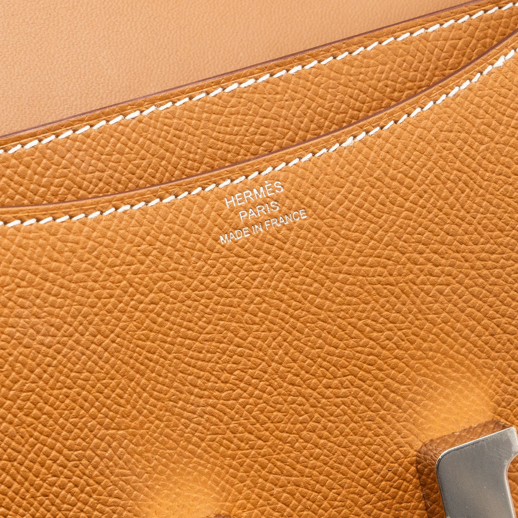 Hermes Mini Constance Epsom Gold SHW (new version)