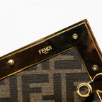 FENDI FIRST SMALL BAG PYTHON BEIGE GHW