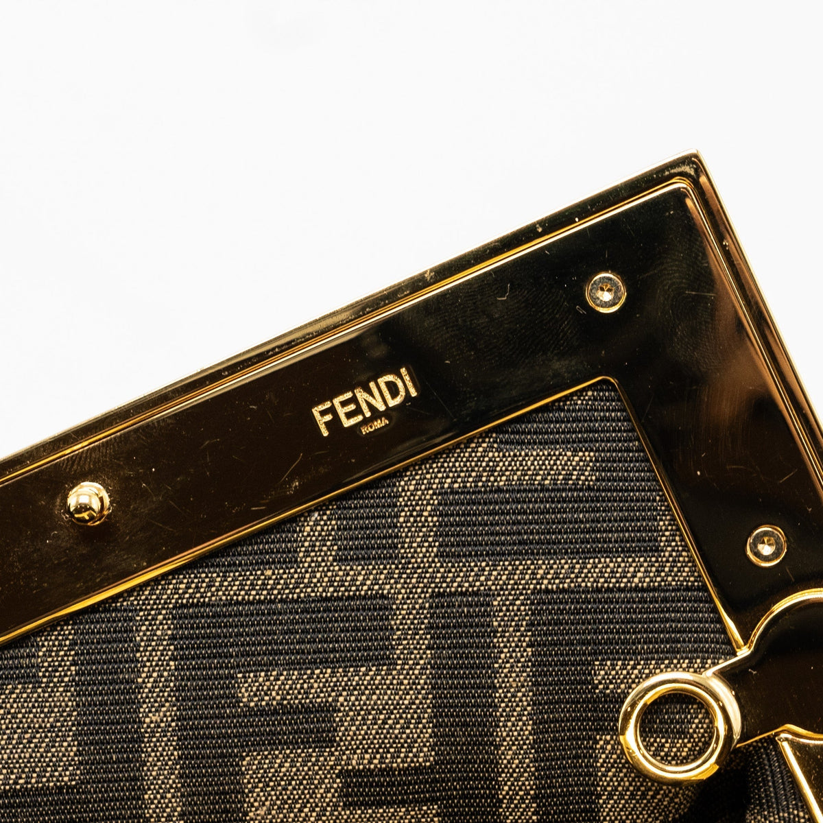 FENDI FIRST SMALL BAG PYTHON BEIGE GHW