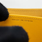 CHANEL CLASSIC FLAP CARD HOLDER CAVIAR YELLOW LGHW (MIRCOCHIP)