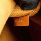 Celine medium bucket bag triomphe canvas/calfskin tan GHW