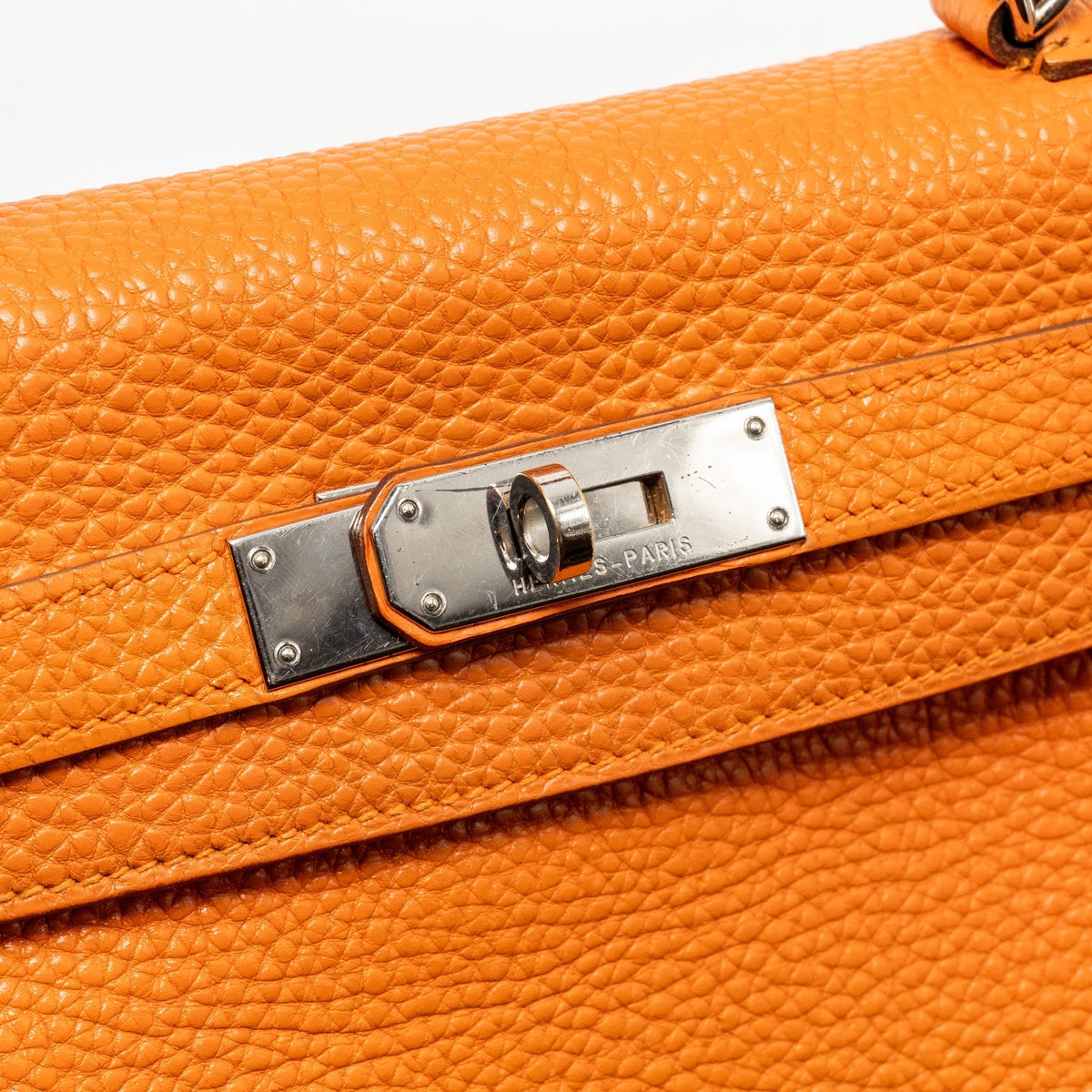 HERMES KELLY 28 CLEMENCE ORANGE SHW