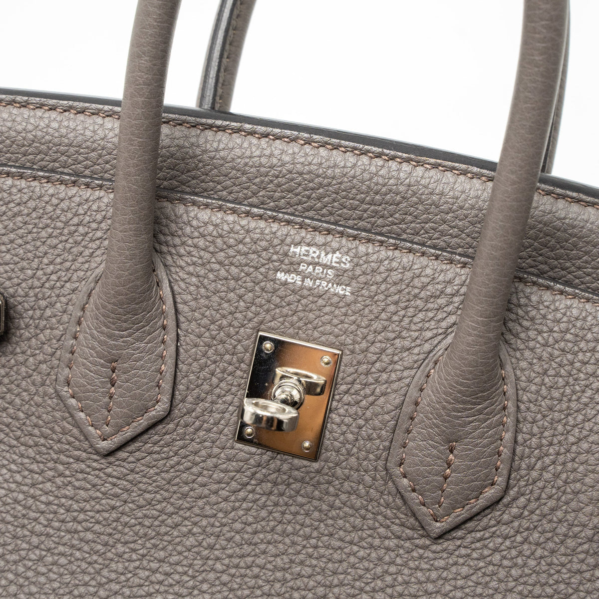 Hermes Birkin 25 Togo Gris Etain SHW
