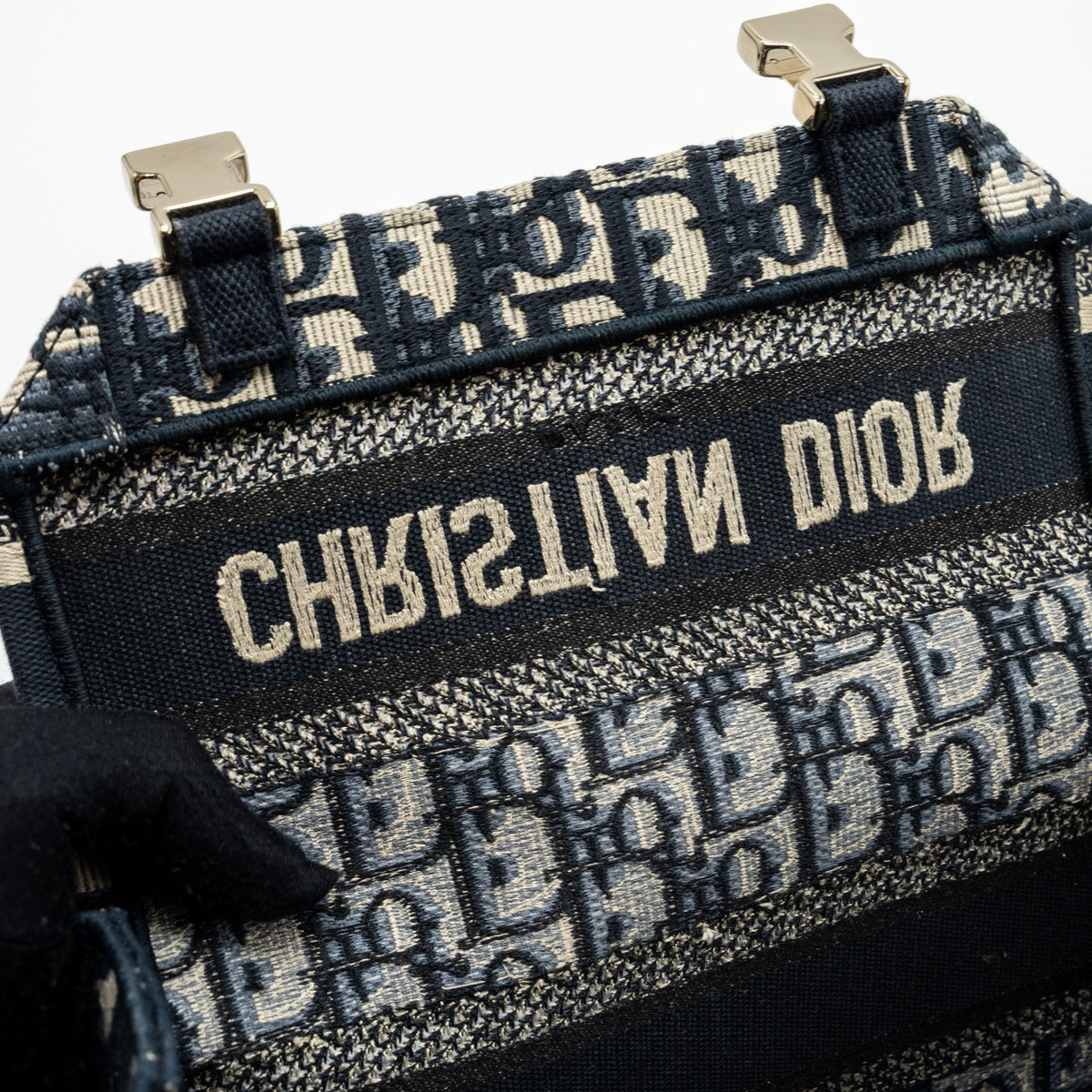 DIOR SMALL DIORCAMP BAG BLUE DIOR OBLIQUE EMBROIDERY GHW