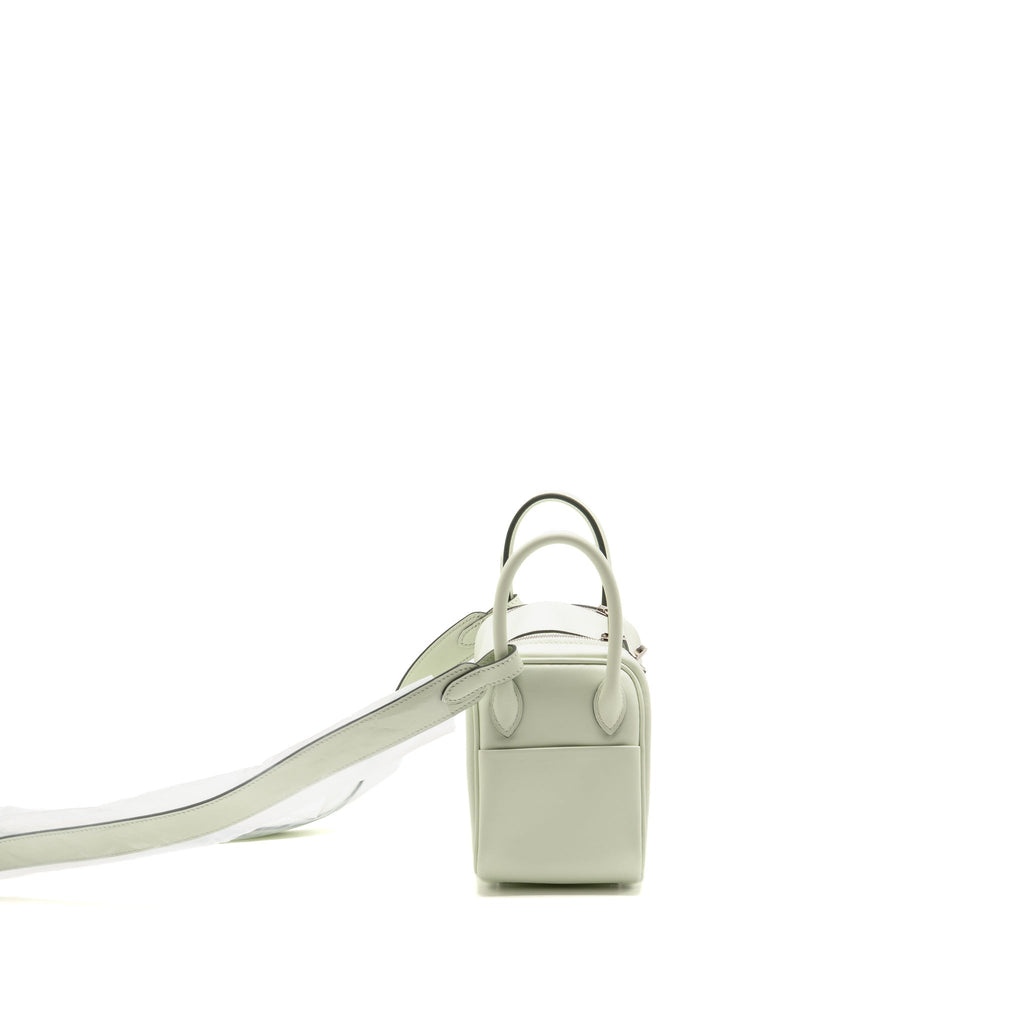 Hermes Mini Lindy Swift Vert Fizz SHW