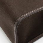 HERMES HERBAG 31 ZIP BAG CANVAS/HUNTER LEATHER EBENE/NOIR SHW