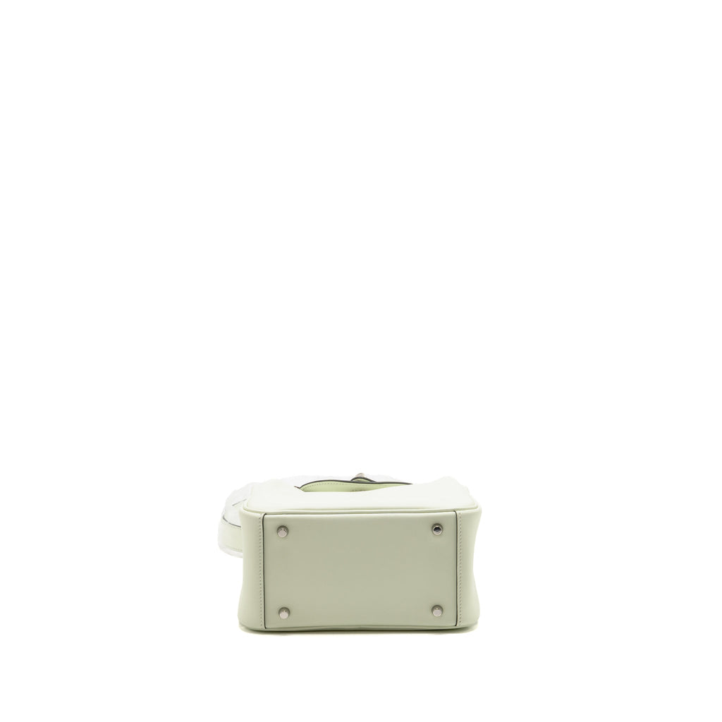Hermes Mini Lindy Swift Vert Fizz SHW