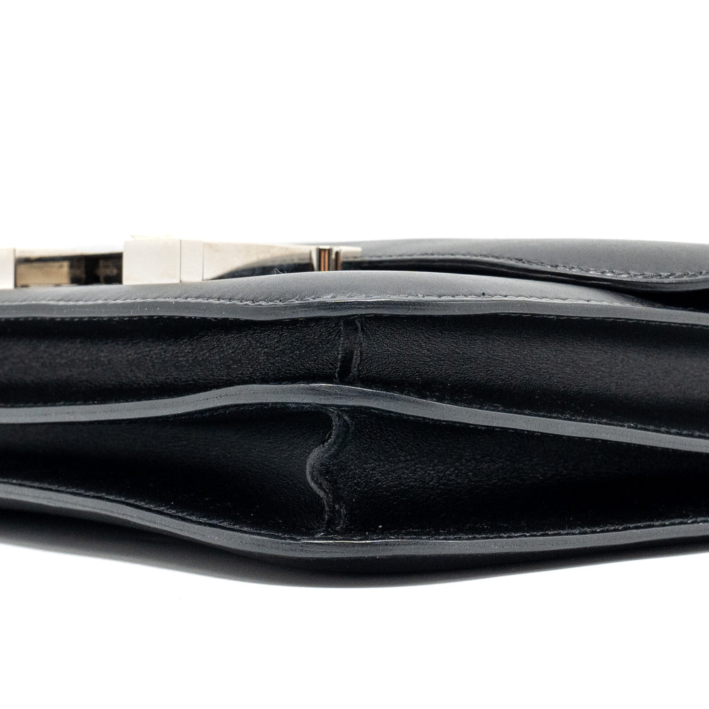 HERMES MINI CONSTANCE ALLEGRO BLACK / WHITE SHW