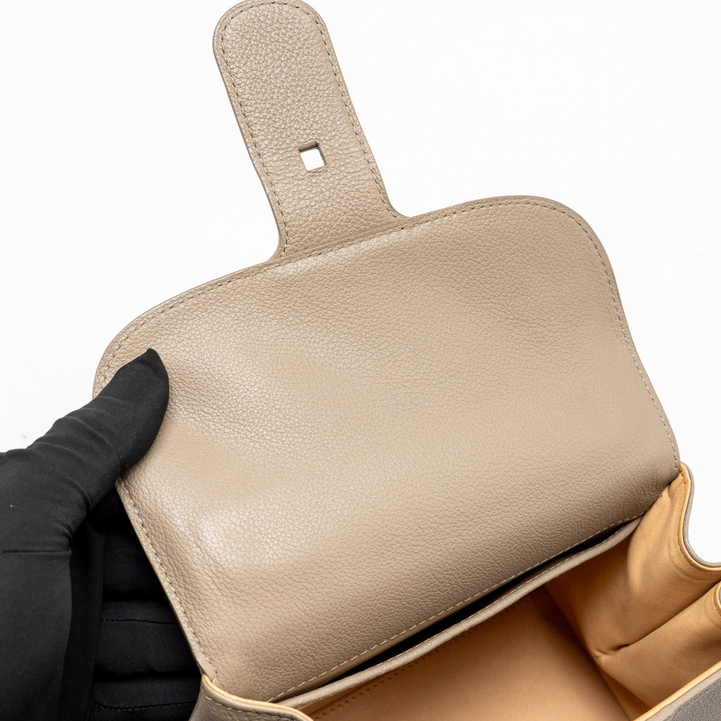 Delvaux mini brillant calfskin grey SHW