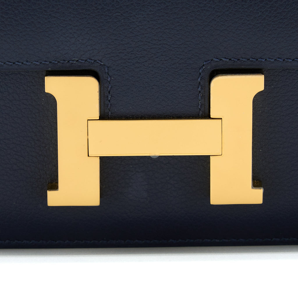 HERMES MINI CONSTANCE EVERCOLOUR BLUE NUIT GHW