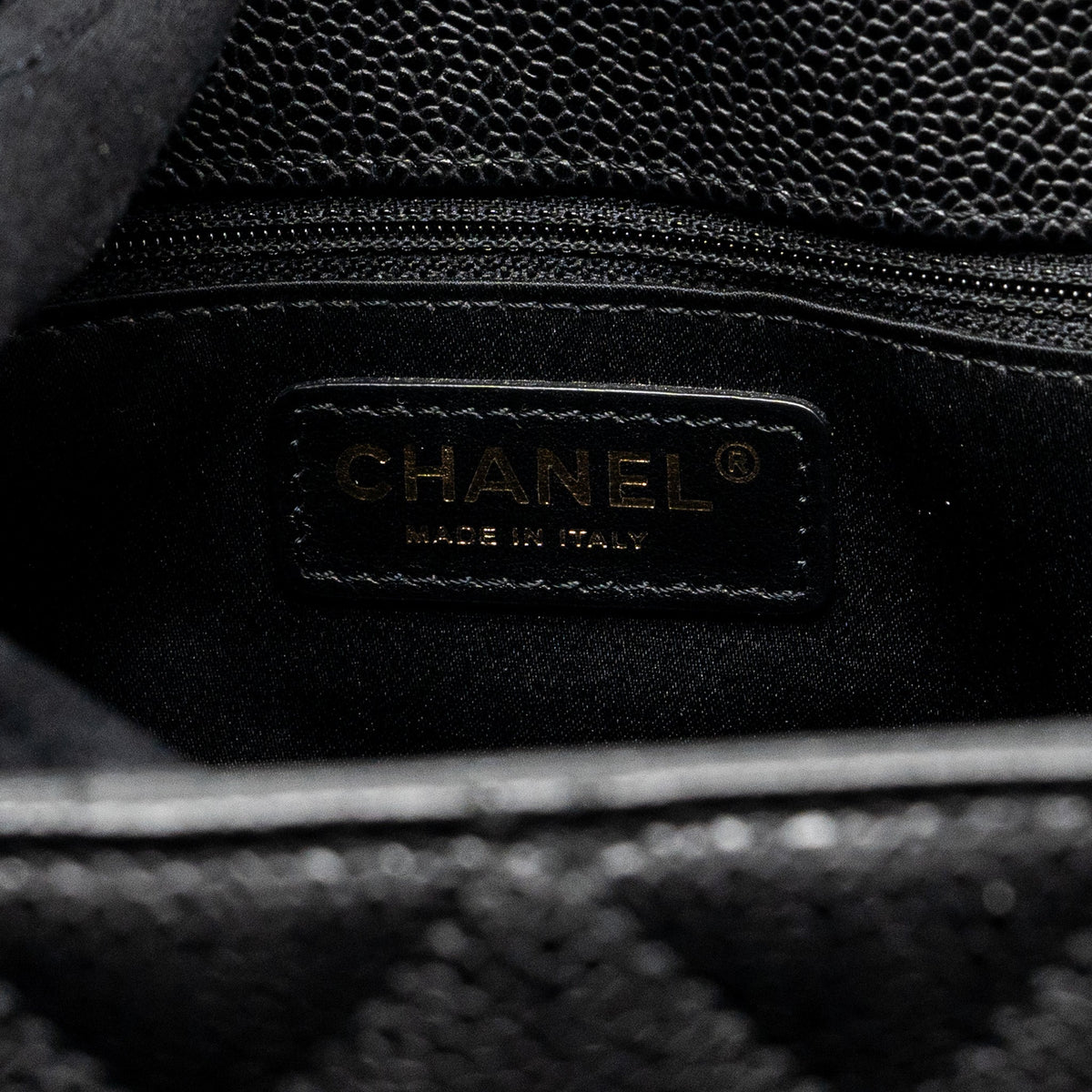 CHANEL GRAND SHOPPING TOTE BAG CAVIAR BLACK GHW