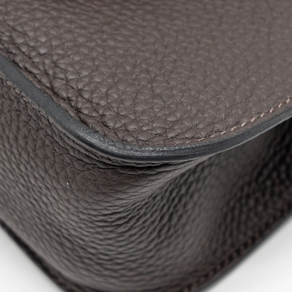 Hermes Halzan 25 Clemence Ebene/Zanzibar Blue GHW